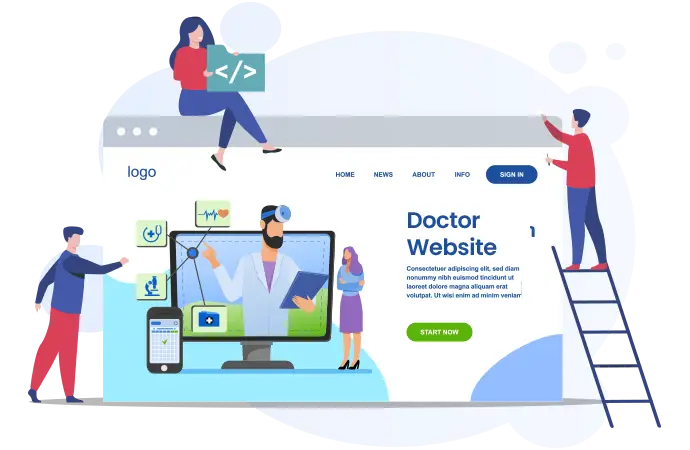 Our expertise in doctor website development